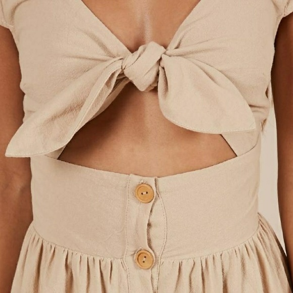 NWT Beige Just Can't Help It Dress - Picture 4 of 6